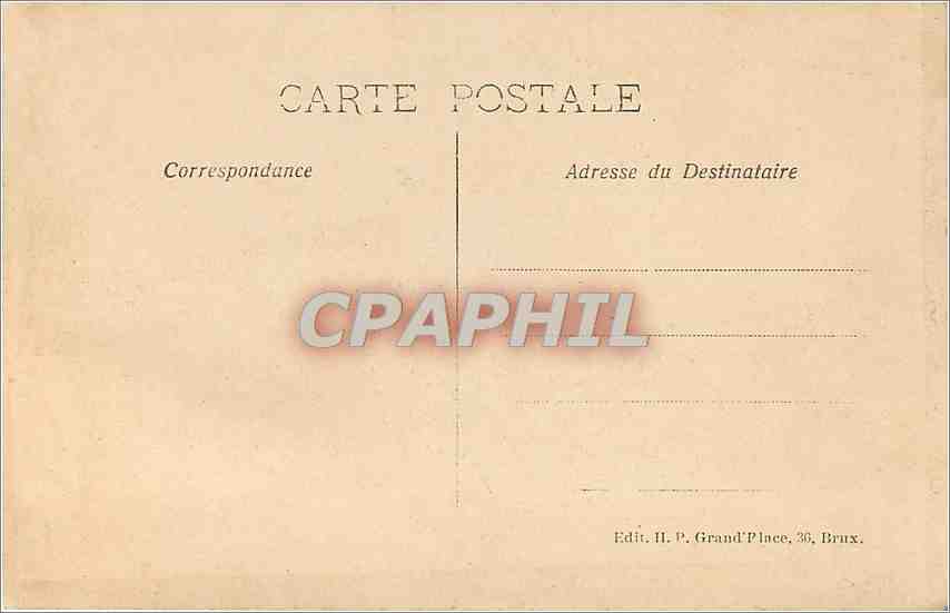 CPA Bruxelles Colonne du Congres  — Rückseite