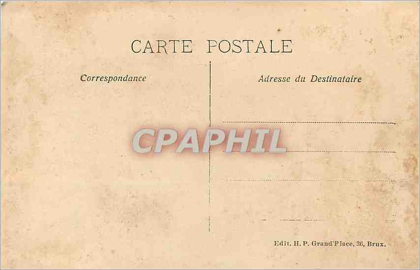 CPA Bruxelles maison des corporations  — Rückseite