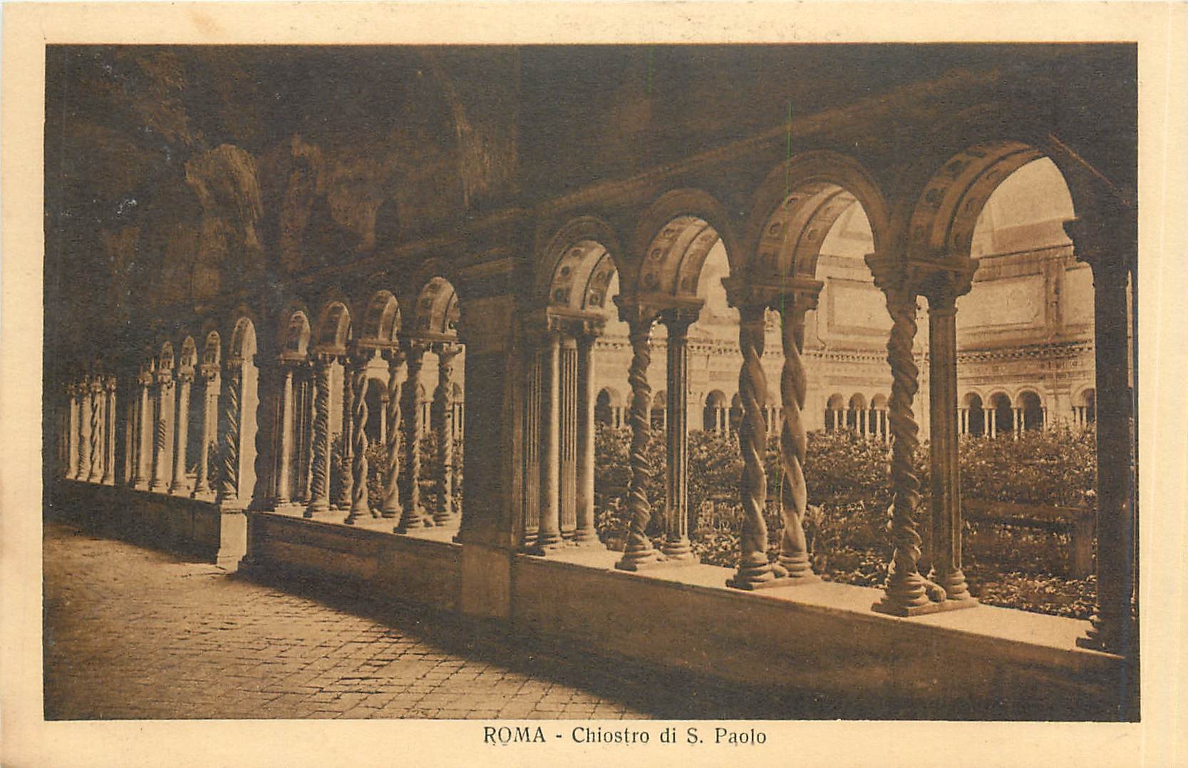 CPA Roma Chiostro di S Paolo 