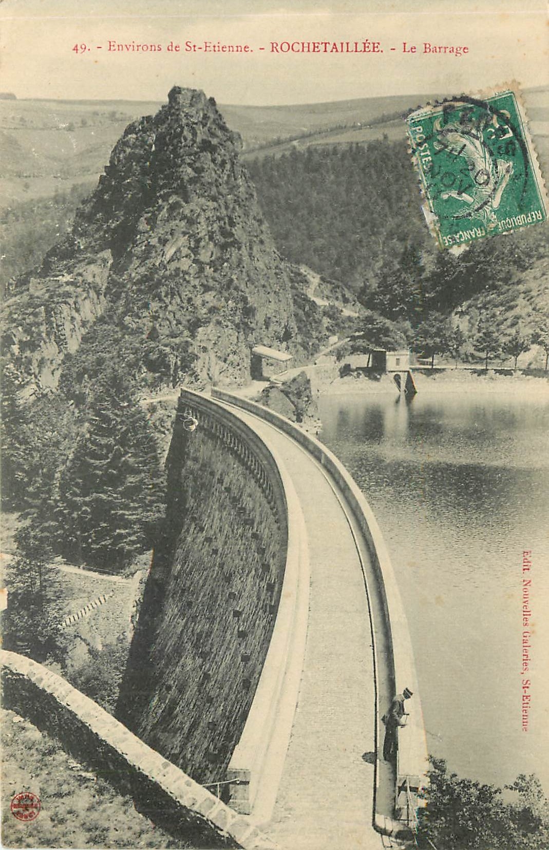 CPA Environs de St Etienne Rochetaillee le Barrage 