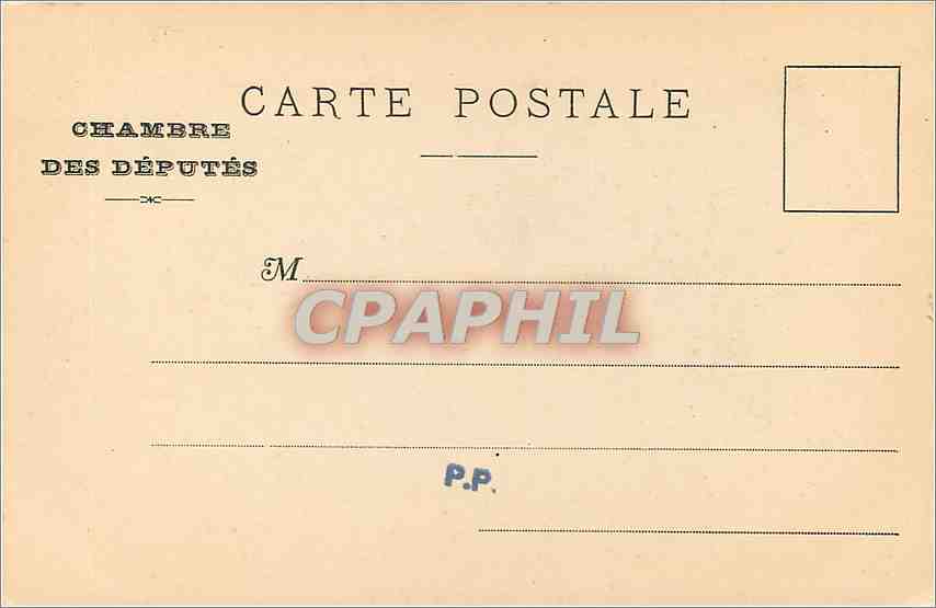 Chambre des Députés — Fresques d'Eugène Delacroix — Hérodotе interroge les traditions des Mages — Éditeur A. Papper, Paris, n° 11 — Verso