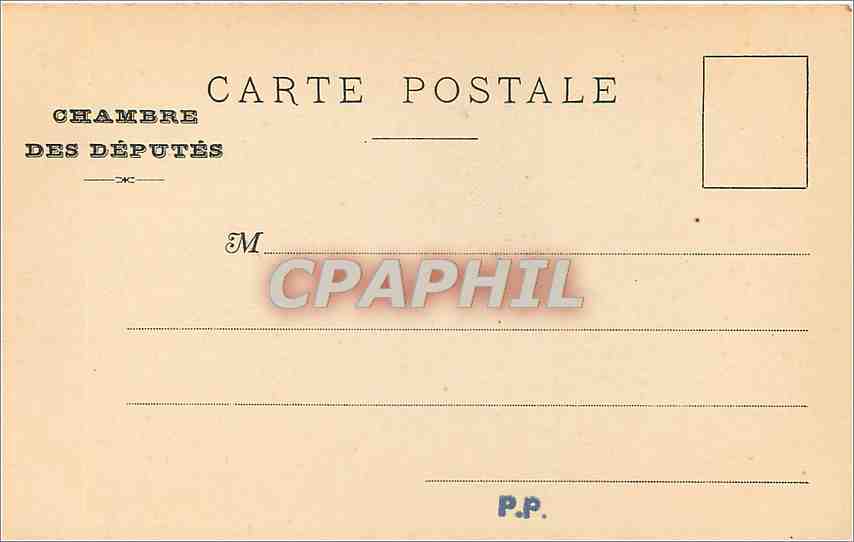 Chambre des Députés — Fresques d’Eugène Delacroix — Hippocrate refuse les présents du roi de Perse — A. Poppet, éditeur, Garnier frères, N° 15 — Verso