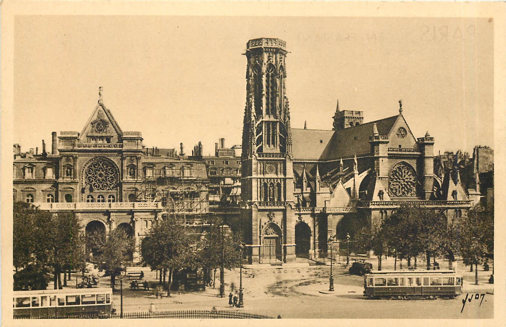 CPA Paris en flanant l'Eglise Saint Germain l'Auxerrois 