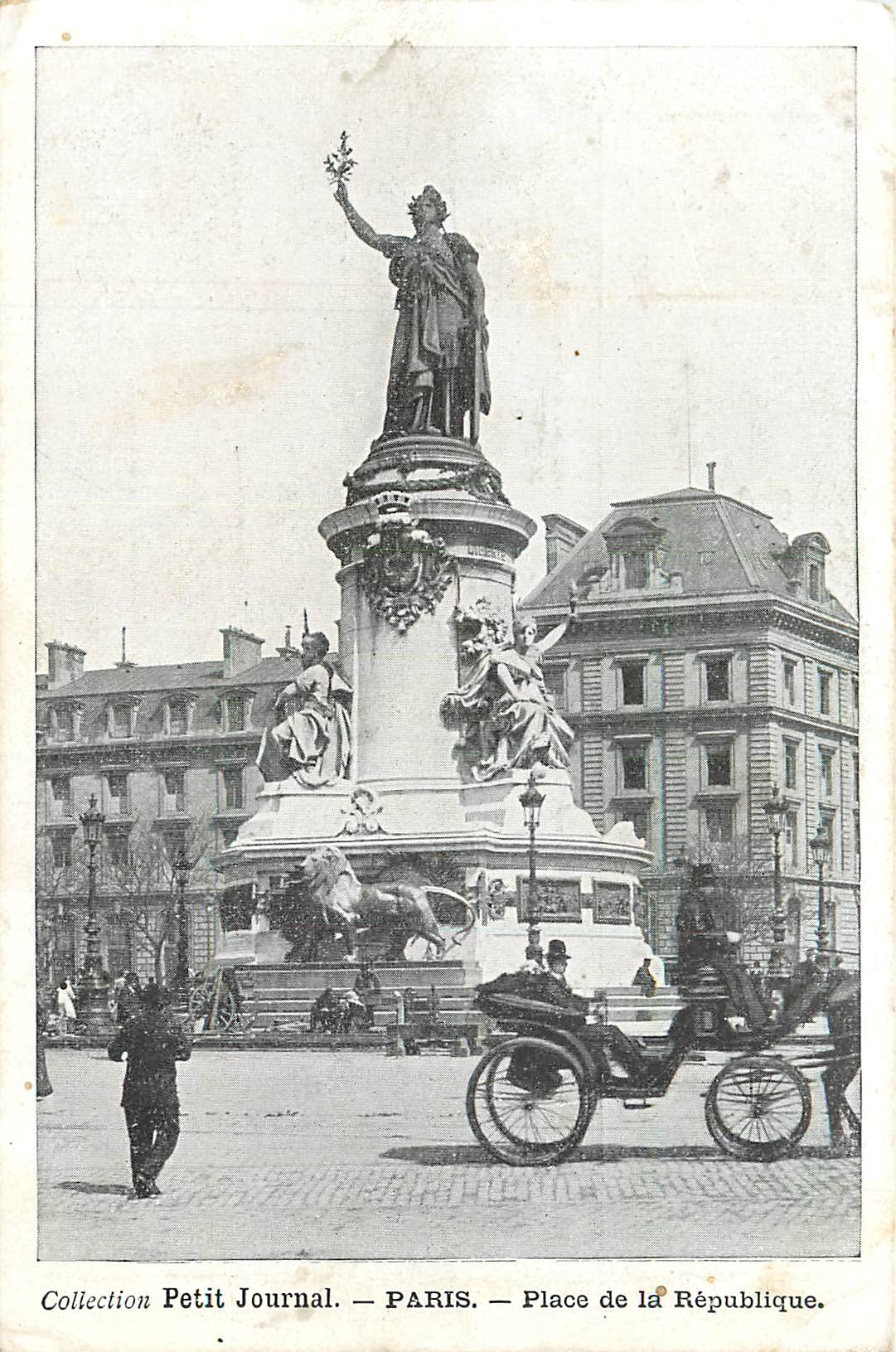 CPA Collection Petit Journal Paris place de la Republique 