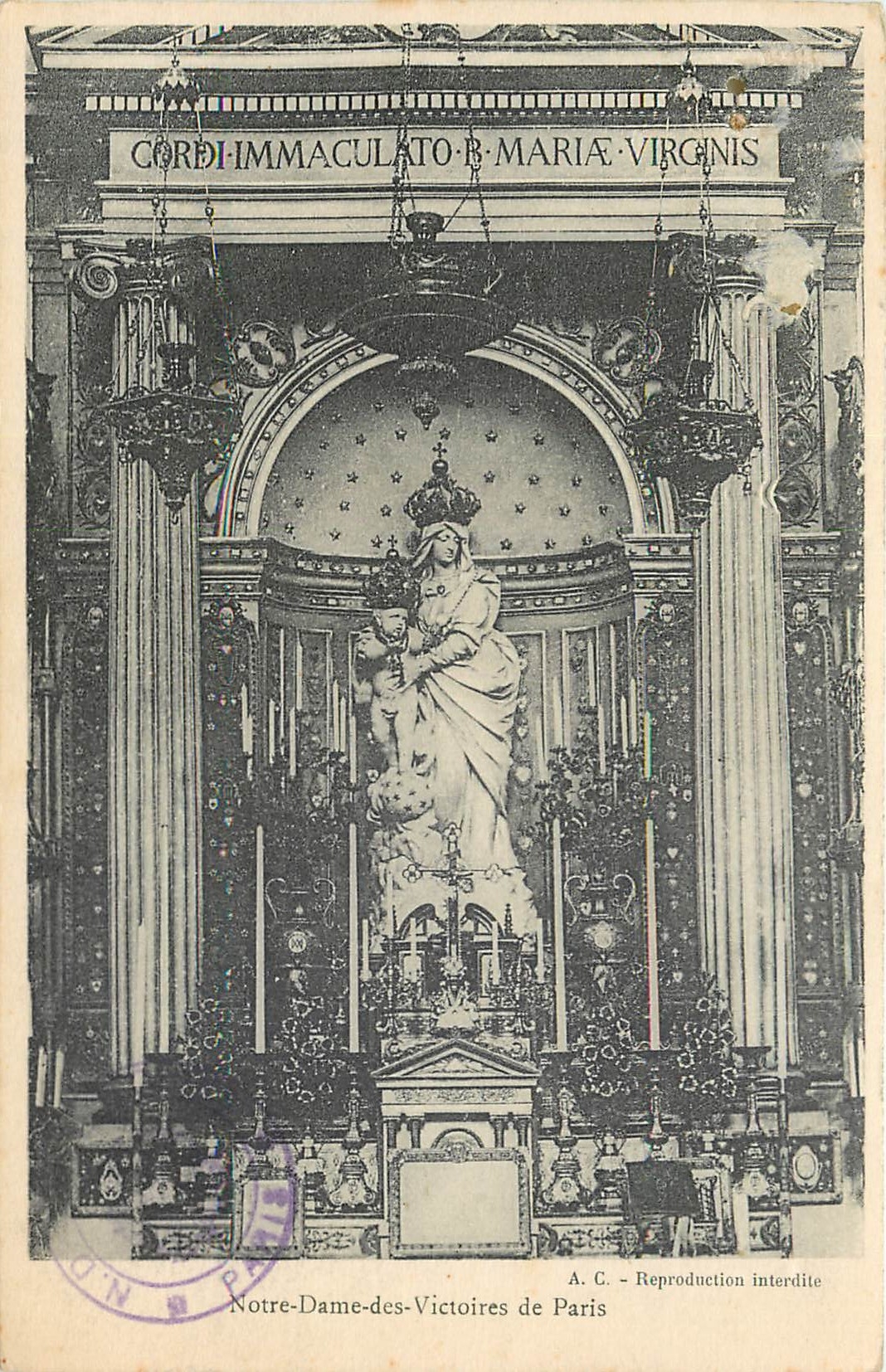 CPA Notre Dame des Victoires de Paris 