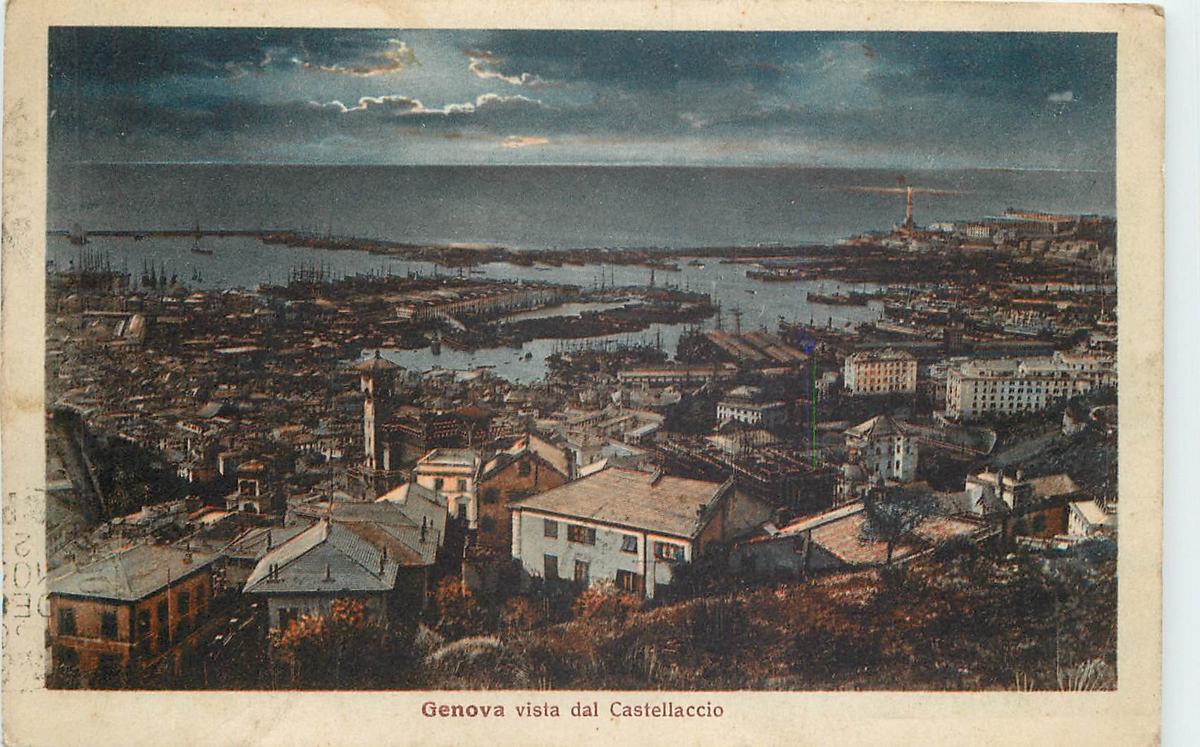 CPA Genova vista dal Castellaccio 