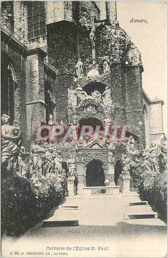 CPA Anvers Calvaire de l'Eglise St Paul 