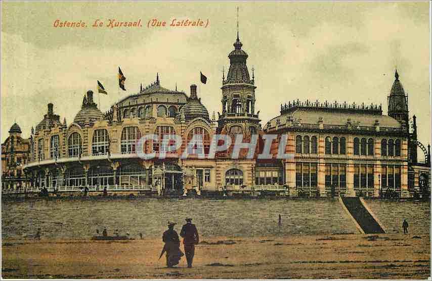 CPA Ostende le Kursaal vue laterale 