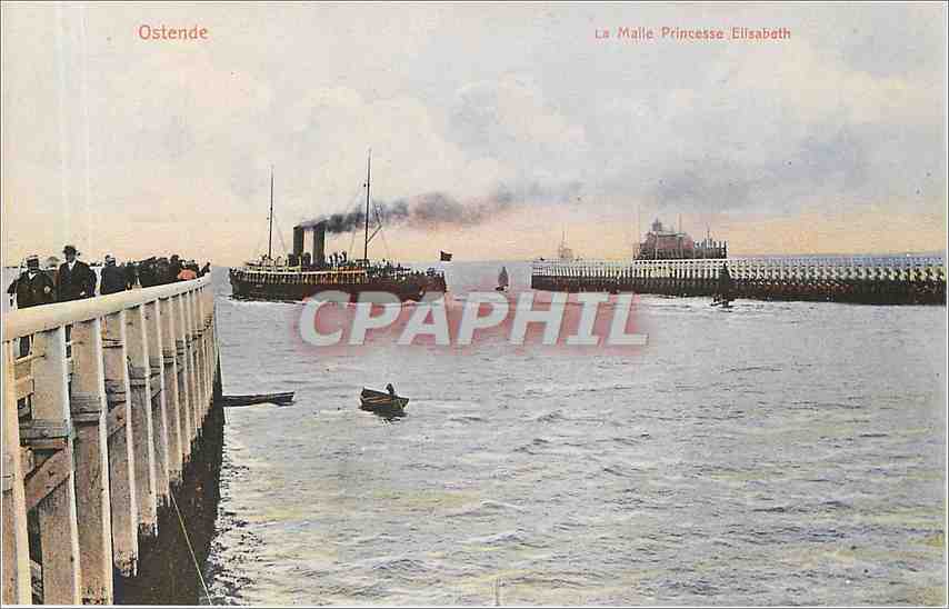 CPA Ostende la Malle princesse Elisabeth Bateau