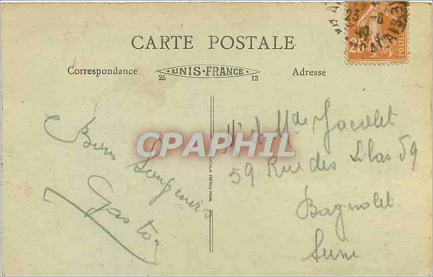 CPA Arras avant la Guerre vue panoramique prise en Avion  — Rückseite