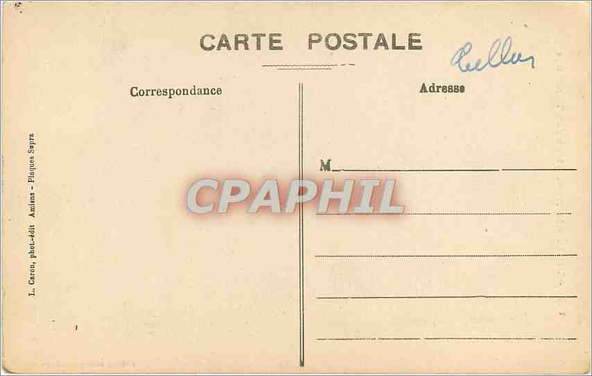CPA Vieil Amiens rue des Tanneurs  — Back