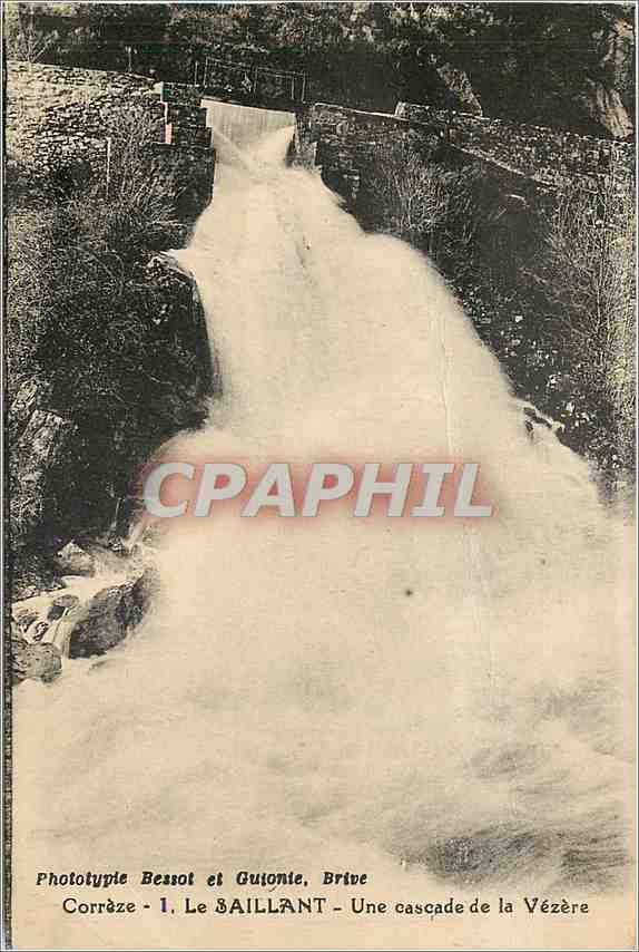 CPA Correze le Saillant une cascade de la Vezere 