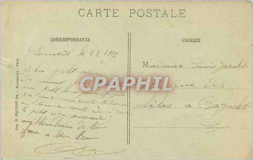 CPA La Guerre 1914 17 le fort de Vaux Meuse dont l'heroique defense par le Commandant Paynal et une  — Rückseite