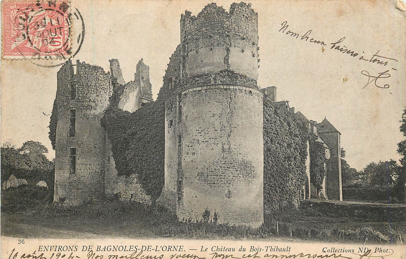 CPA Environs de Bagnoles de l'Orne le chateau du Bois Thibault 