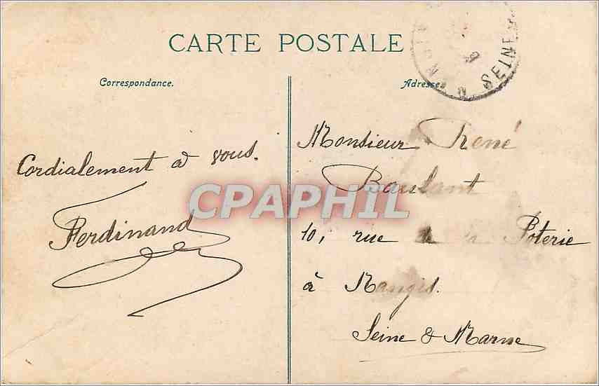CPA Paris tombeau de Napoleon 1er  — Rückseite