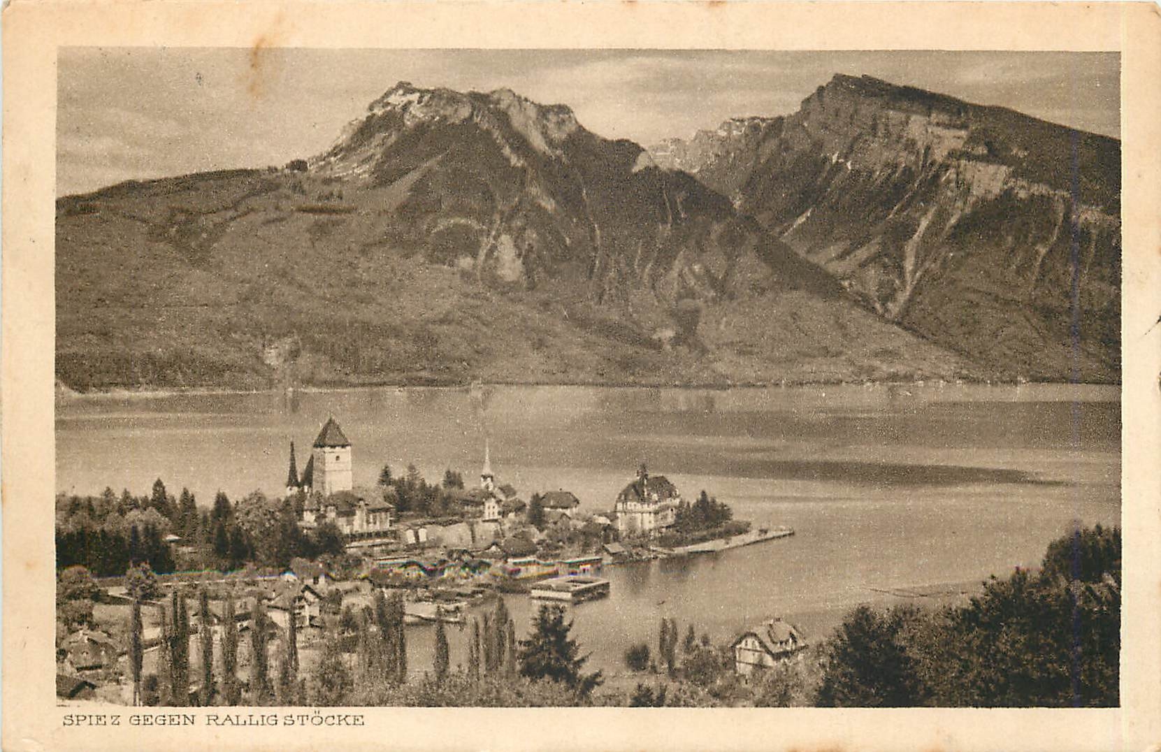 CPA Spiez Gegen Rallig Stocke 
