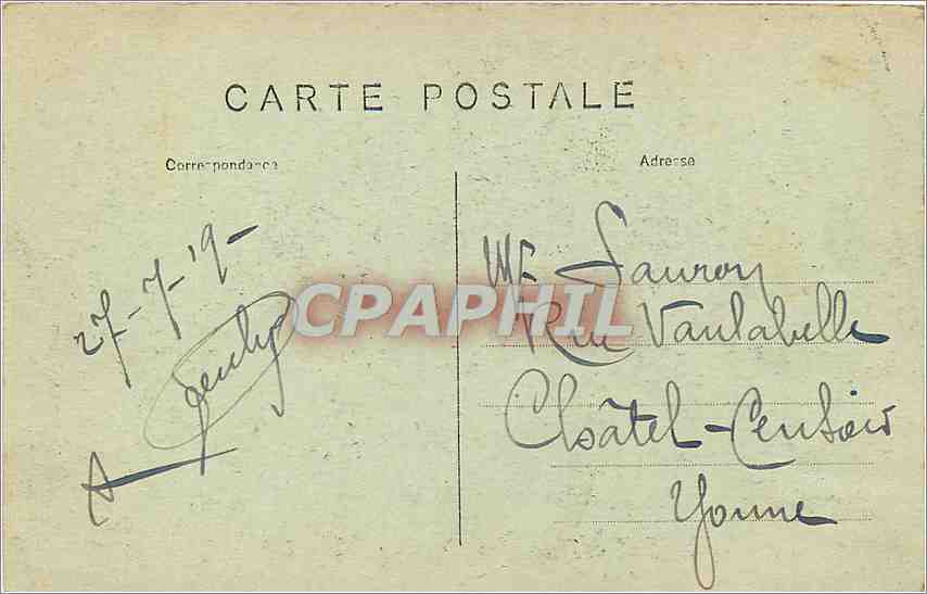 Albert en Ruines — La Basilique N.-D. de Brebières — L.T. — Reverso