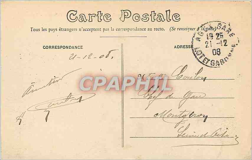 CPA Lot Et Garonne vue generale de Bonaguil Chateau XV siecle cote ouest  — Back