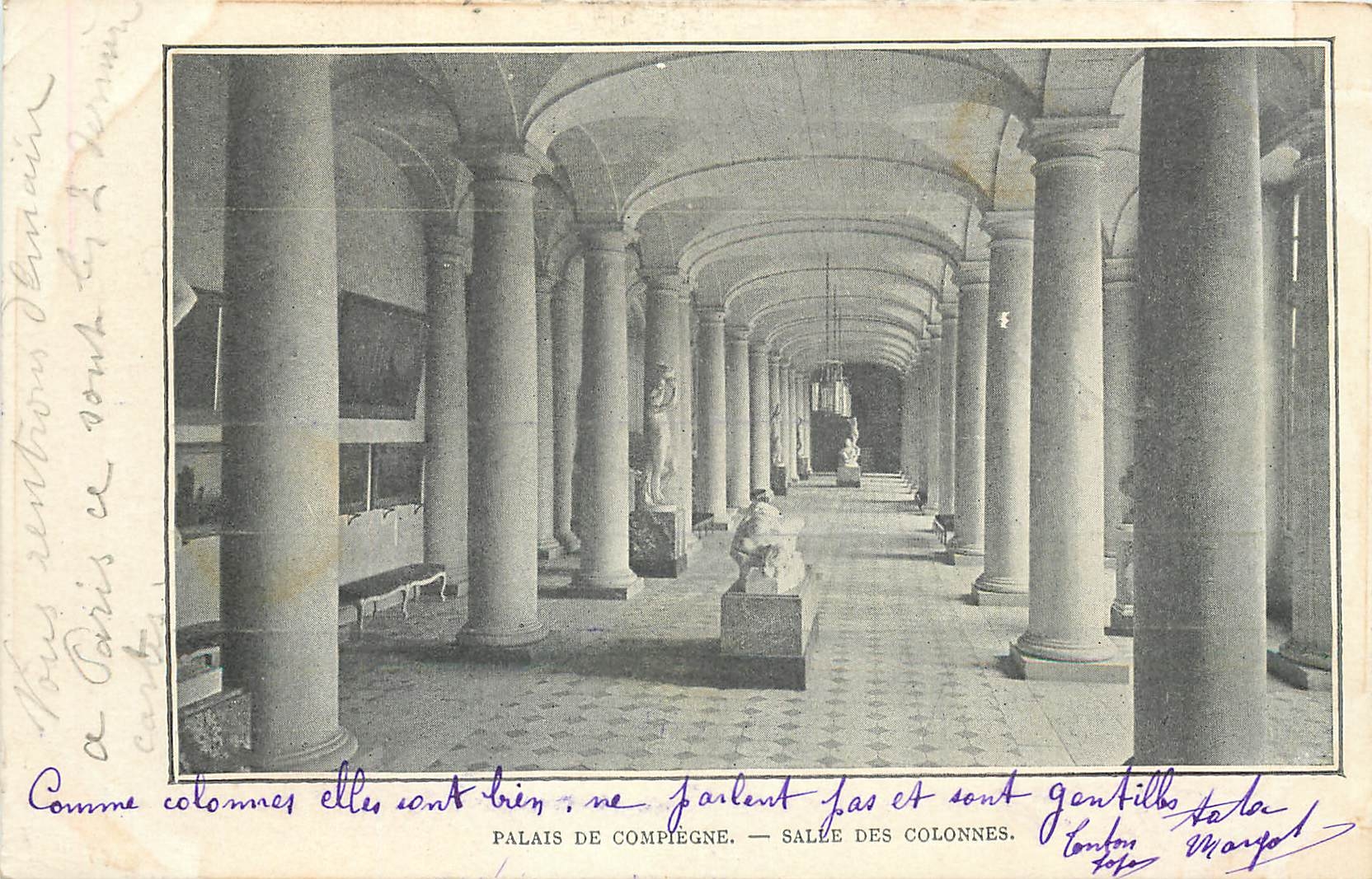 CPA Palais de Compiegne Salle des Colonnes 