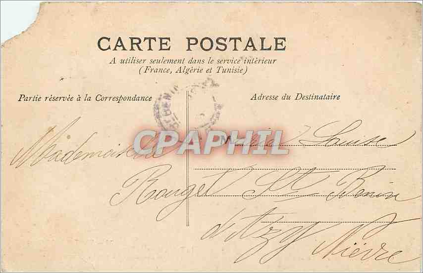 CPA Saint Claude Jura le Tacon Usine du Tomachon l'Hopital le Cimetiere le Pont suspendu et la Cathe — Rückseite