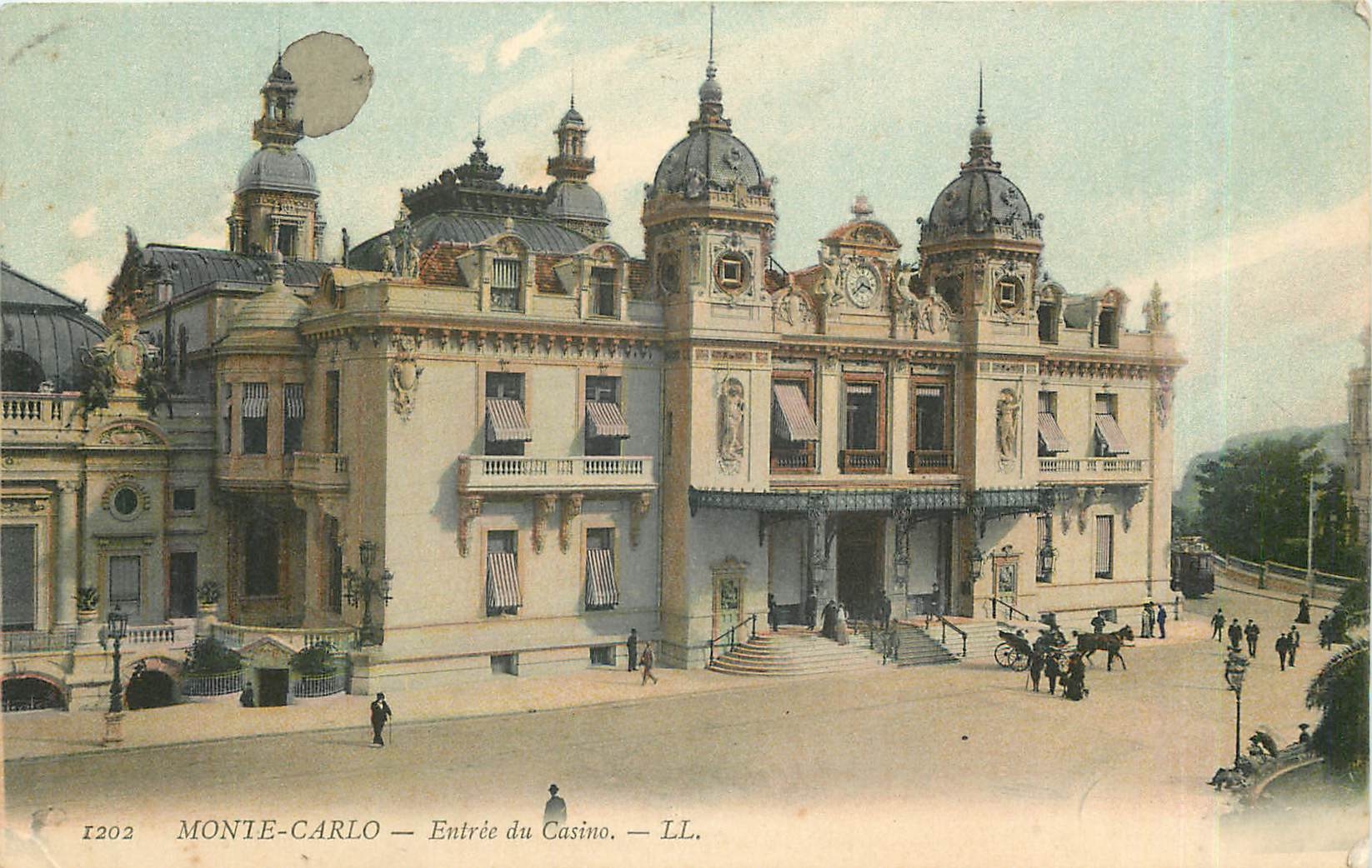 CPA Monte Carlo Entree du Casino 