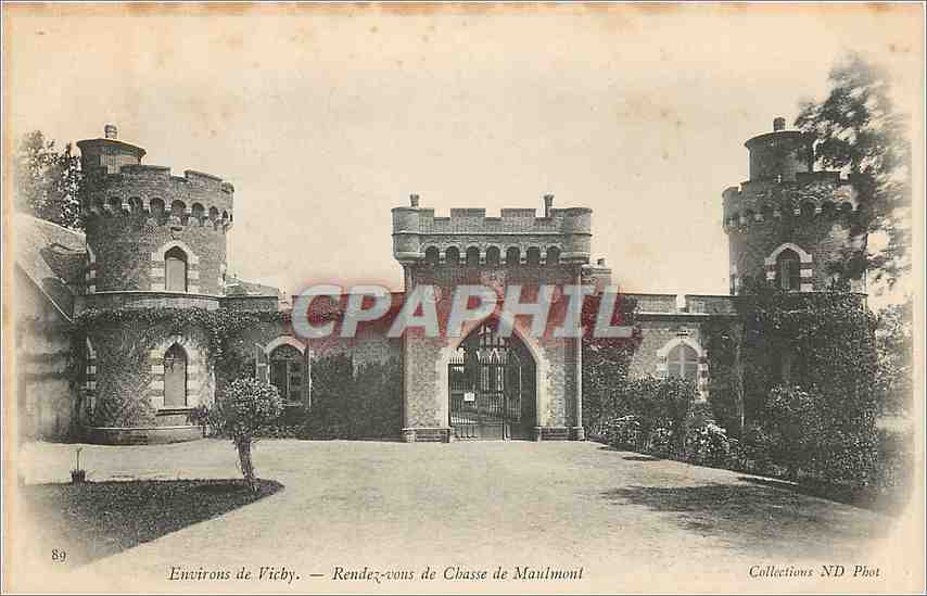 CPA Environs de Vichy Rendez vous de Chasse de Mauimont 