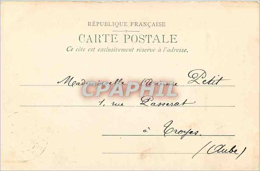 CPA Vichy Nouveau parc bassin des Cygnes  — Rückseite
