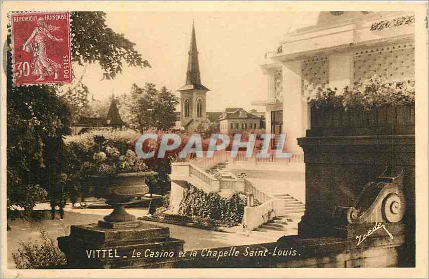 VITTEL - Le Casino et la Chapelle Saint-Louis — Édition J. An Vande