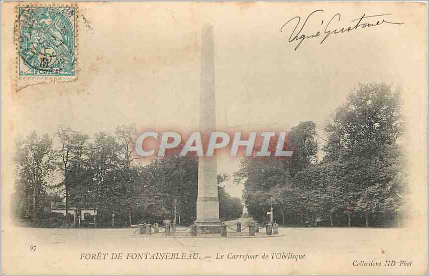 Forêt de Fontainebleau — Le Carrefour de l'Obélisque — Collections ND Phot