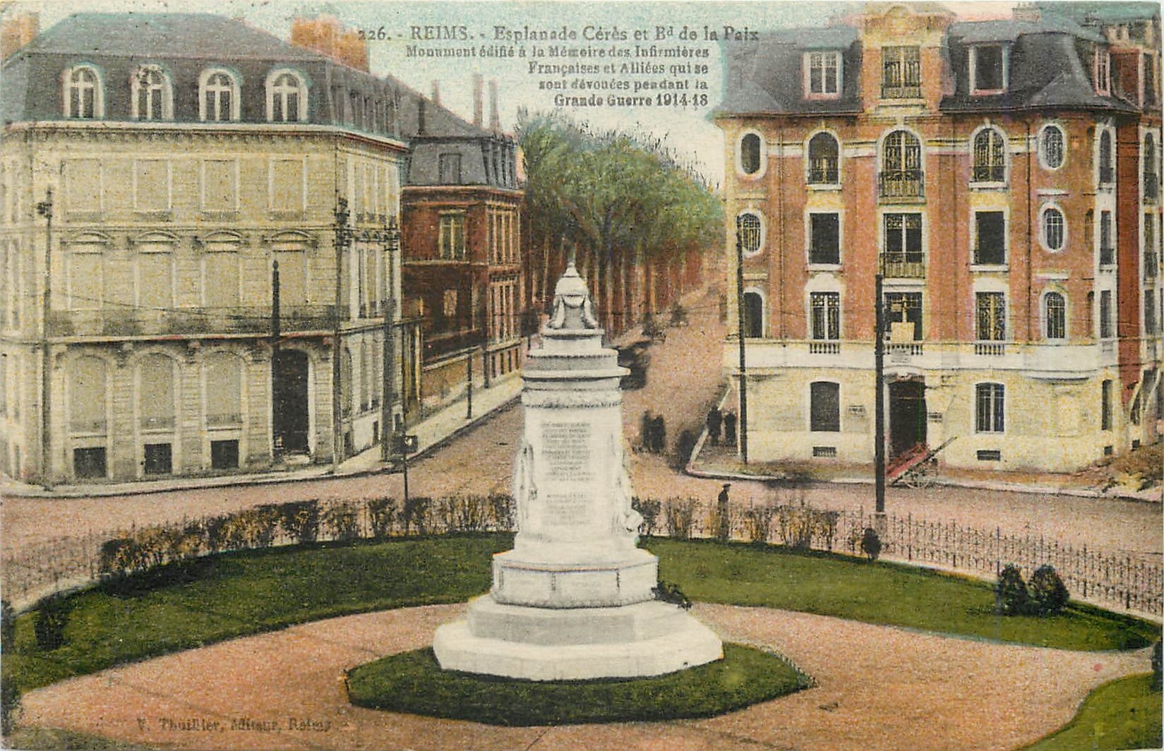 CPA Reims Esplanade Ceres et Bd de la Paiz 