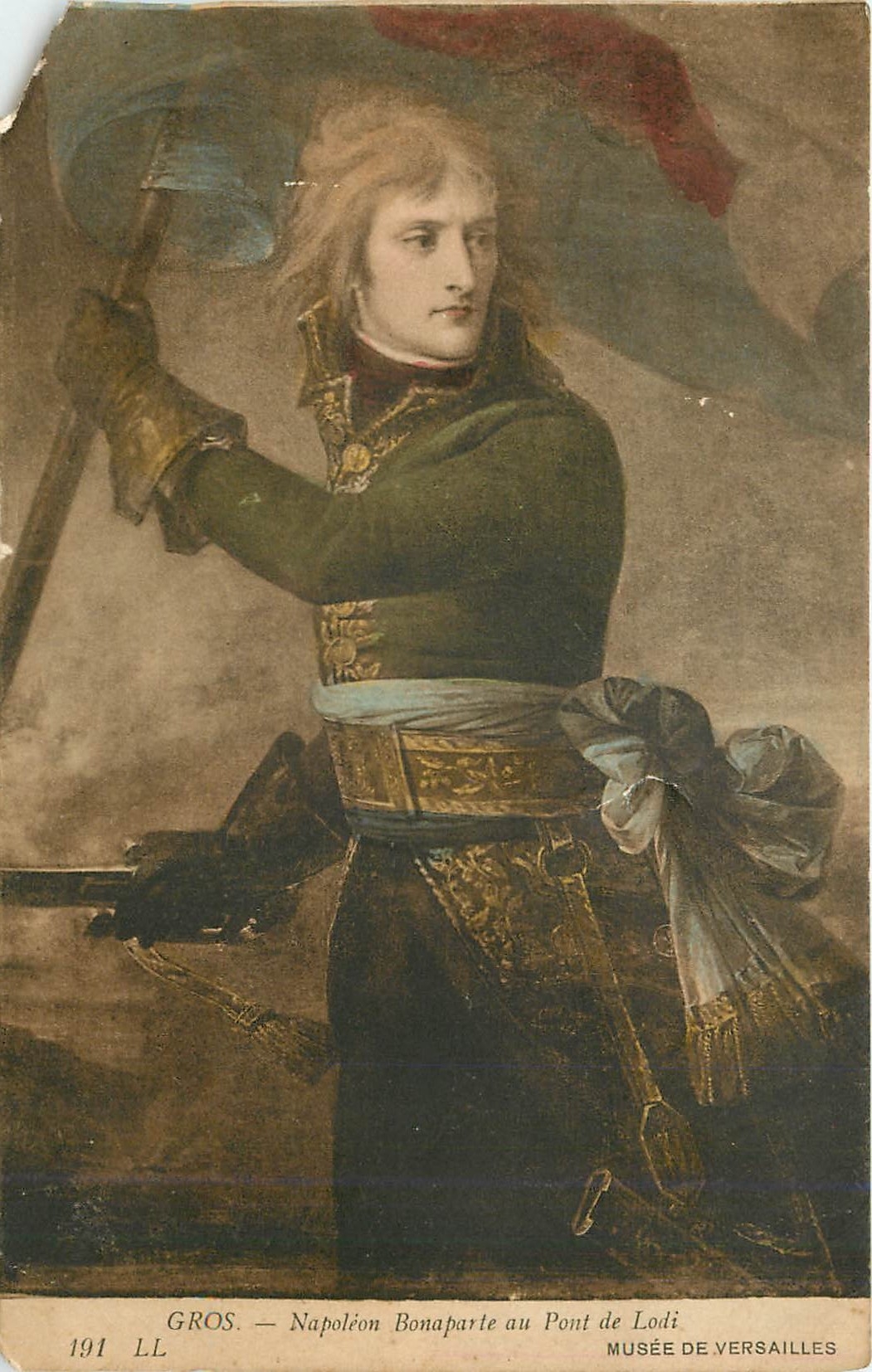 CPA Gros Napoleon Bonaparte au pont de Lodi musee de Versailles 