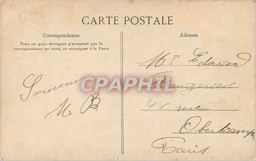 CPA Moret le pont l'eglise et la porte de Bourgogne  — Verso