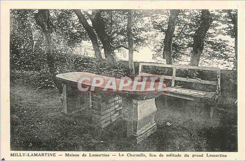 CPA Milly Lamartine maison de Lamartine la Charmille lieu de solitude du grand Lamartine 