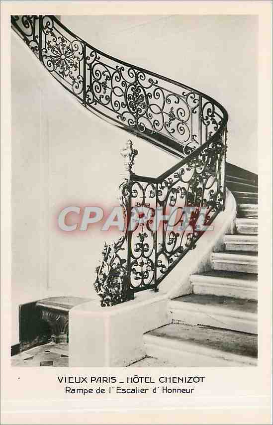 CPA Vieux Paris hotel Chenizot rampe de l'escalier d'honneur 