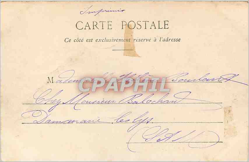 CPA Paris la rue royale vue prise de la Madeleine  — Verso