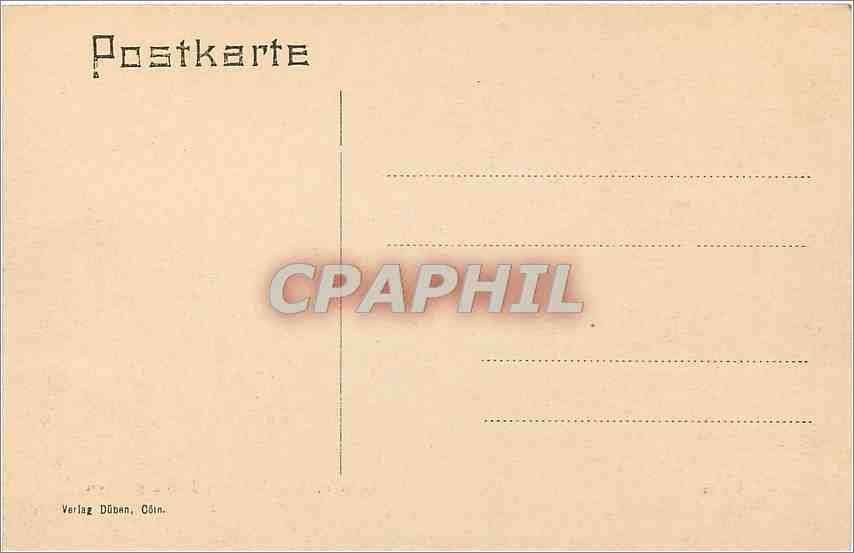 CPA Coln Dom u Bahnhof von Deutz gesehen Bateau — Rückseite