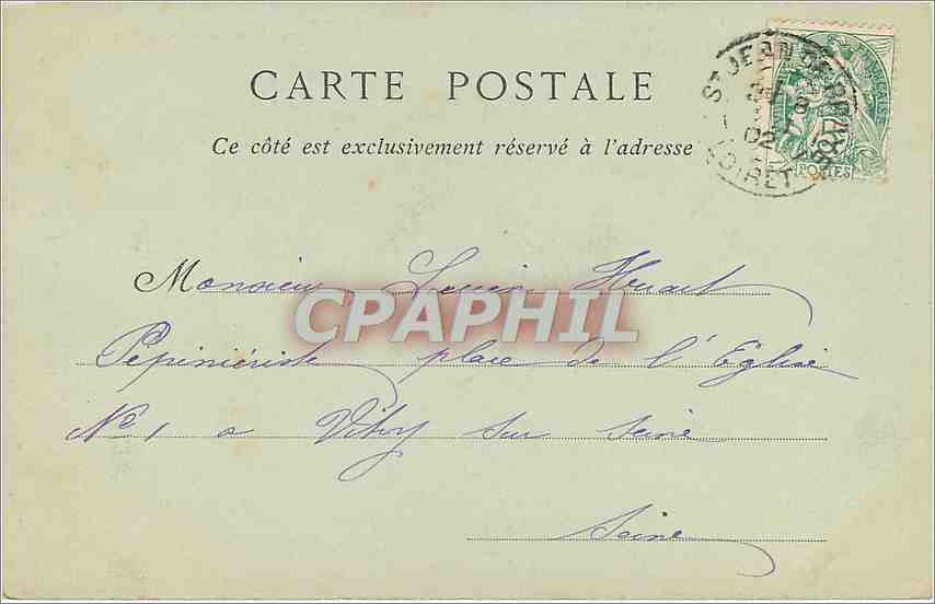 CPA Orleans place de la republique  — Verso