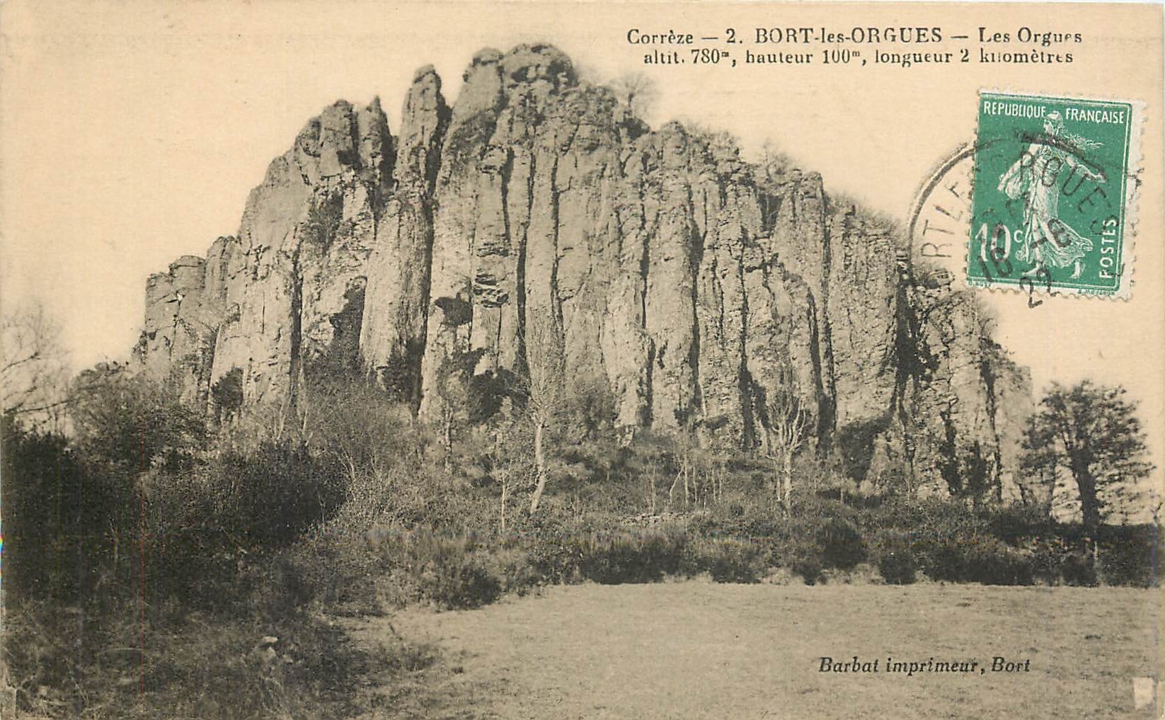 CPA Correze Bort les Orgues les orgues 