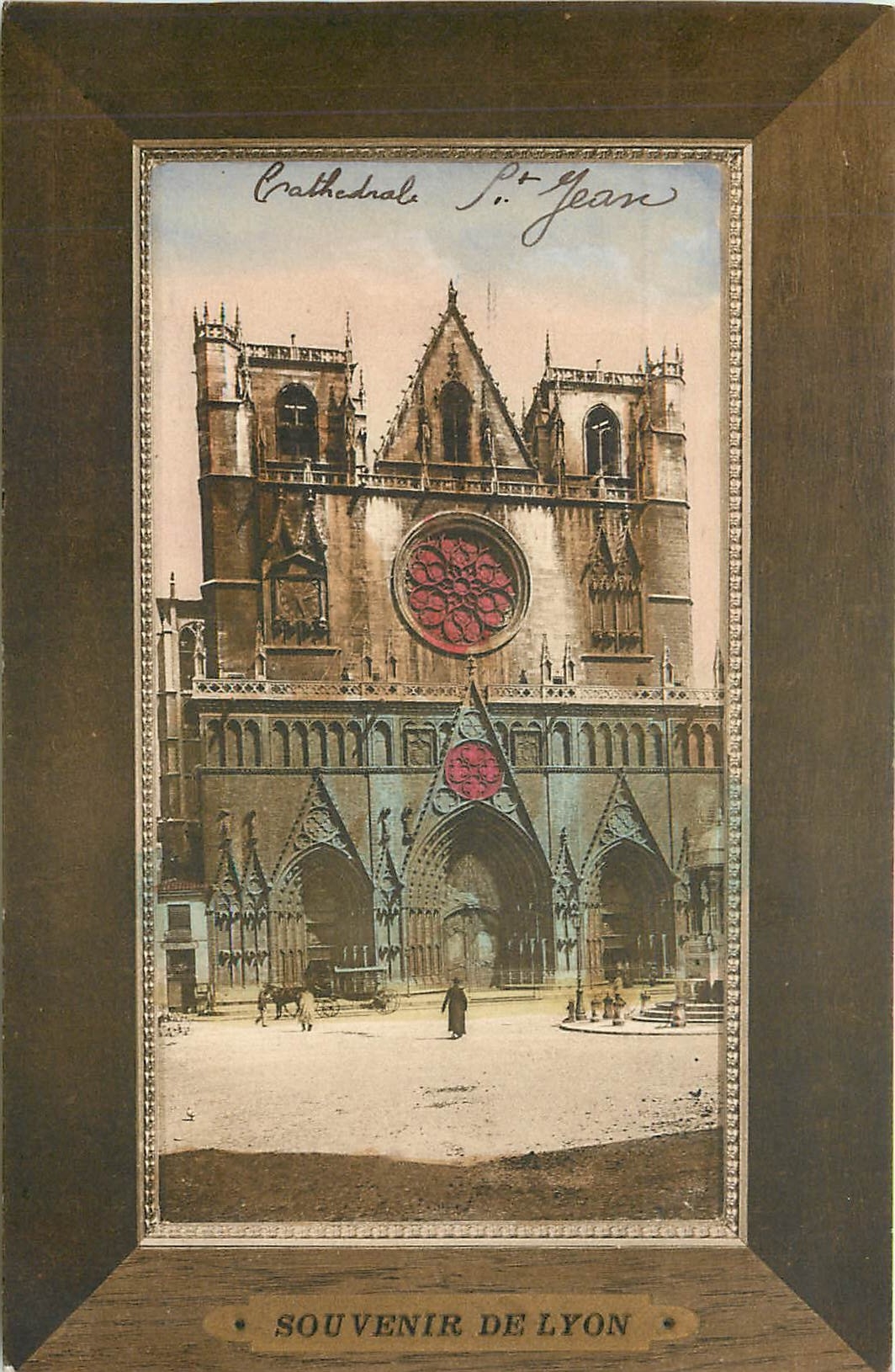 CPA Souvenir de Lyon Cathedrale St Jean