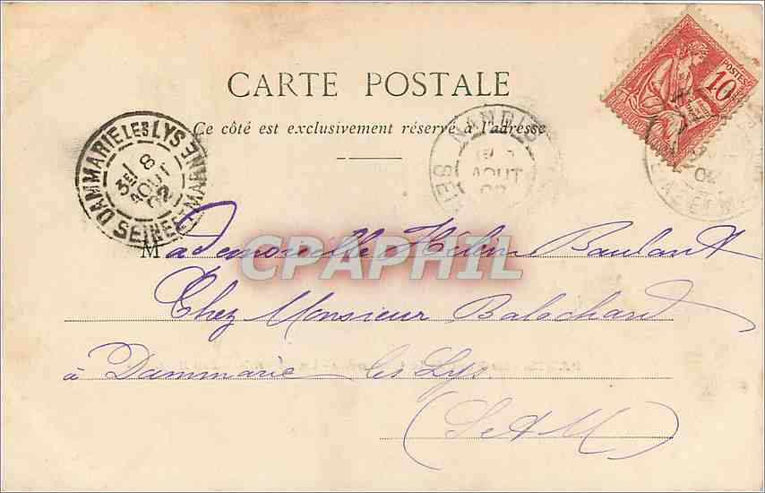 CPA Paris le pont de la Concorde la chambre des Deputes  — Rückseite