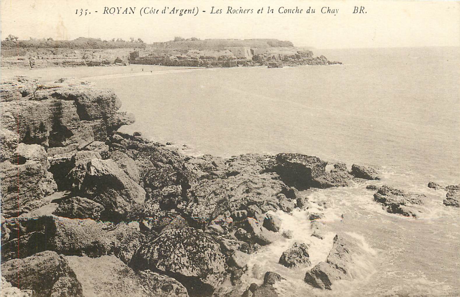 CPA Royan Cote d'Argent les rochers et la couche du Chay 