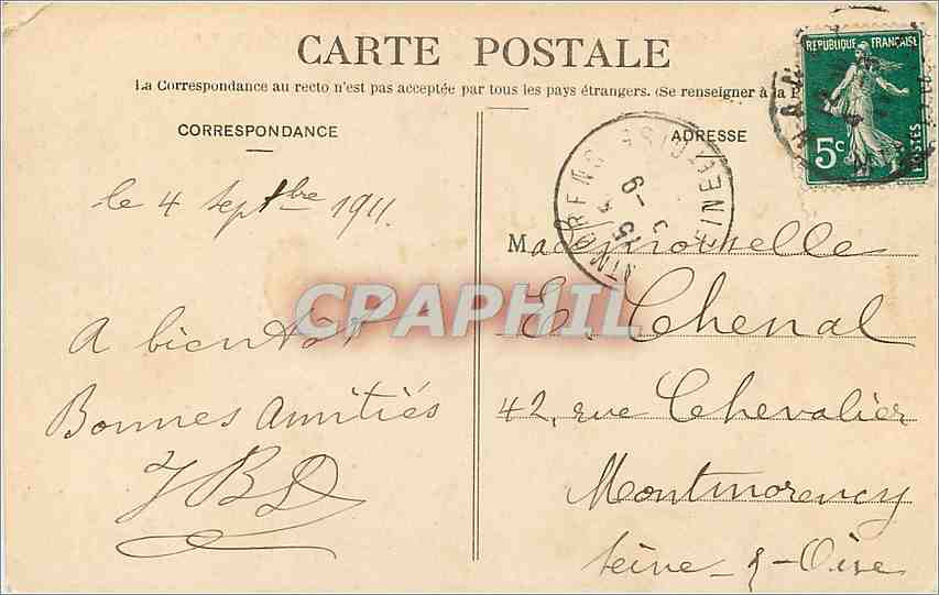 CPA Nancy Hemicycle de la Carriere et palais du Gouvernement  — Rückseite