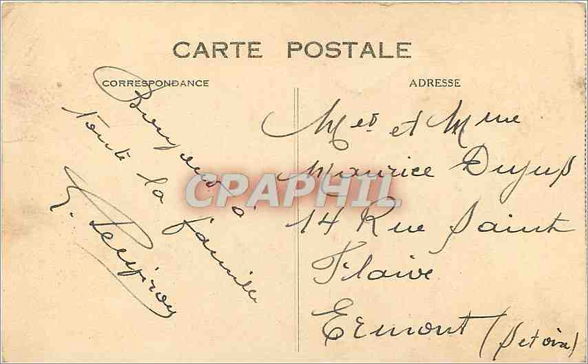 CPA Sainte Adresse vue generale du Nice Havrais  — Rückseite