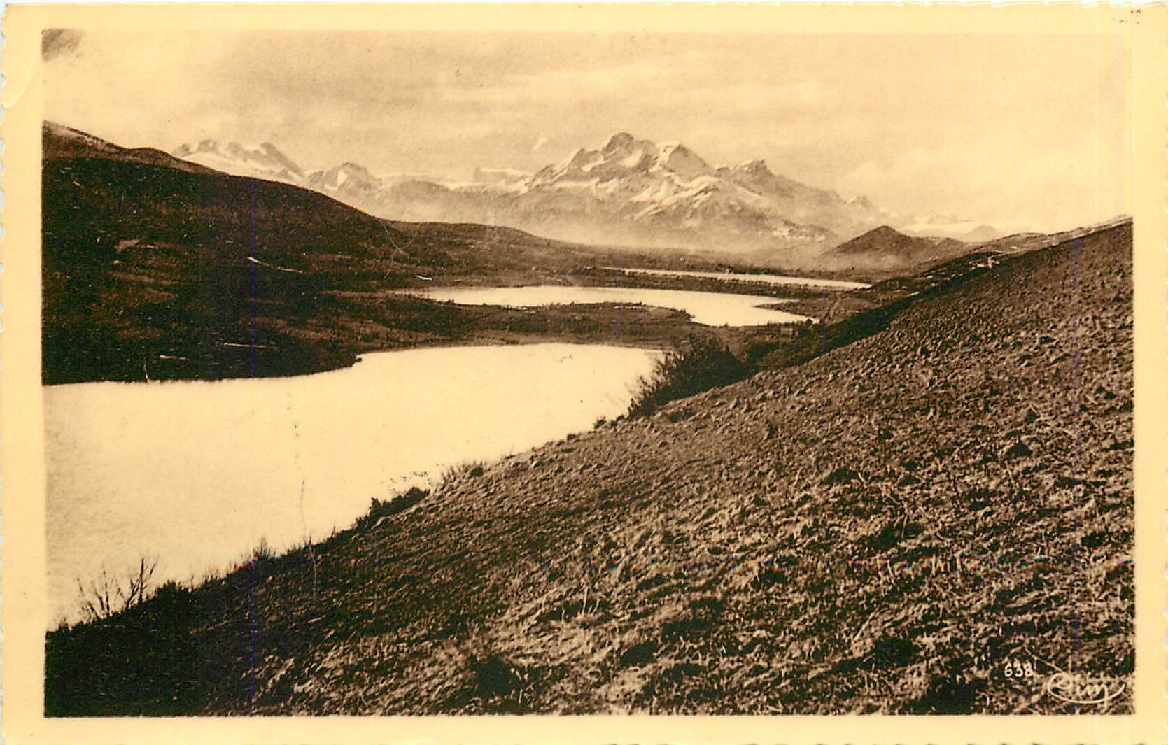 Lacs Laffrey et l'Obiou — Dauphiné — Éditeur Girard & La Mure, n° 638