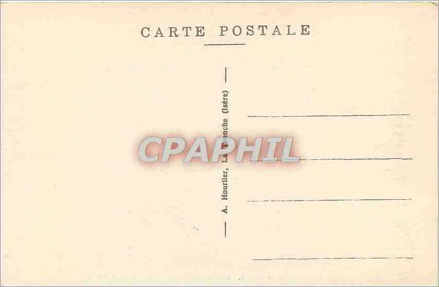 Laffrey (900 m.) — Le Grand Lac, le Port et au loin, le Mont Obiou — A. Hourlier, La Tronche (Isère) — Rückseite