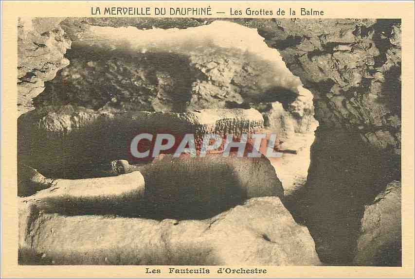 CPA La Merveille du Dauphine les grottes de la Balme les Fauteuils d'Orchestre 