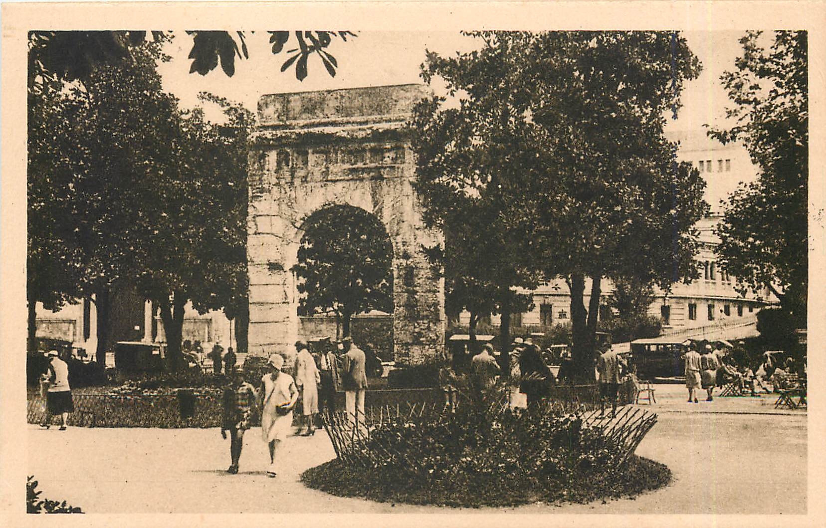 CPA Aix les Bains l'arc de Triomphe de Campanus 