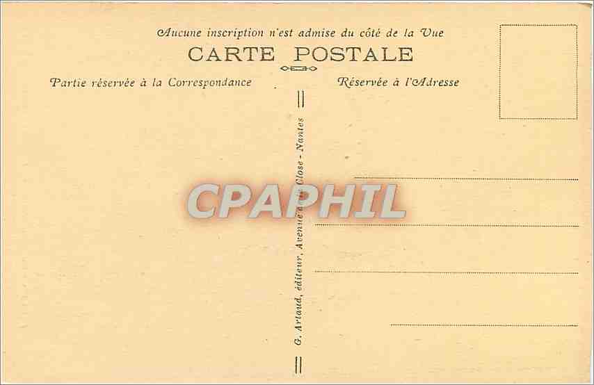 CPA Beauvais rue de la fritte la fontaine des amis des arts  — Verso