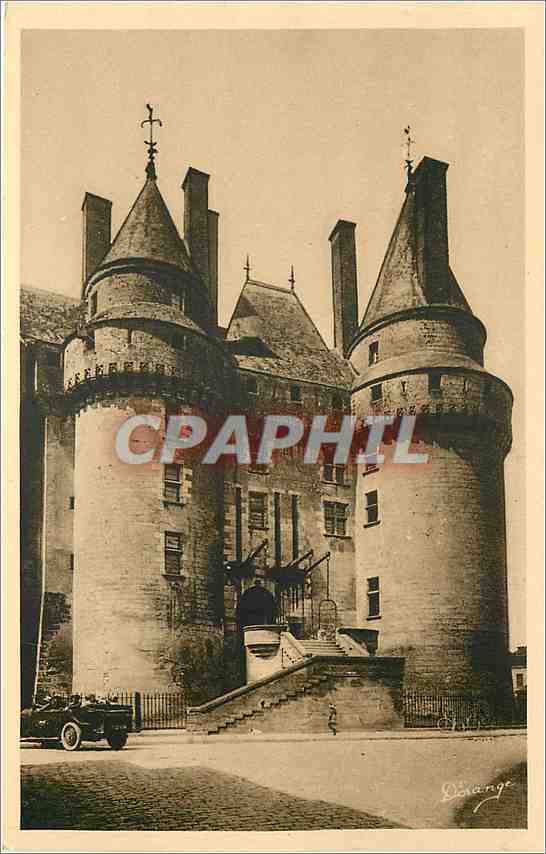 CPA Langeais I et L mon hist XVs bati vers 1463 par ordre de Louis XI 
