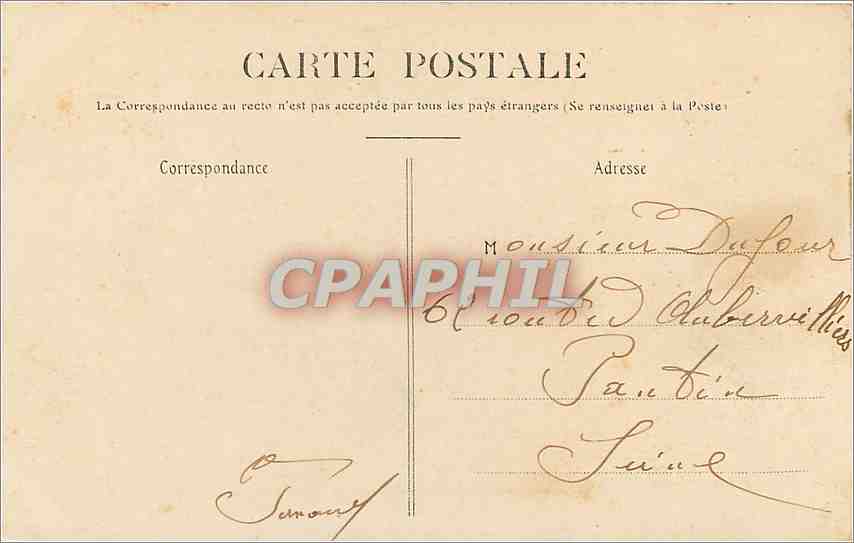 CPA Reims la Cathedrale cote sud  — Rückseite